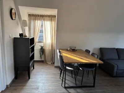 Ein Sitzbereich in der Unterkunft Organgerie Lemon Loft