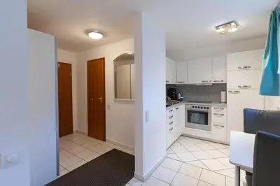 Küche/Küchenzeile in der Unterkunft Kompakt und Gemütlich 1-Zimmer-Apartment