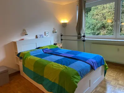 Ein Bett oder Betten in einem Zimmer der Unterkunft Single Apartment in schöner Lage Gerresheim