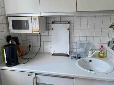 Küche/Küchenzeile in der Unterkunft Single Apartment in schöner Lage Gerresheim