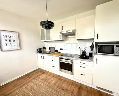 Küche/Küchenzeile in der Unterkunft Altbautraum nah DDorf Köln 2 Zimmer 3 Gäste NEU