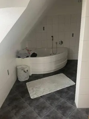 Ein Badezimmer in der Unterkunft Zentral im Grünen