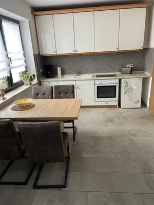 Küche/Küchenzeile in der Unterkunft Schönes Appartement in der Nähe vom Schloss Herten