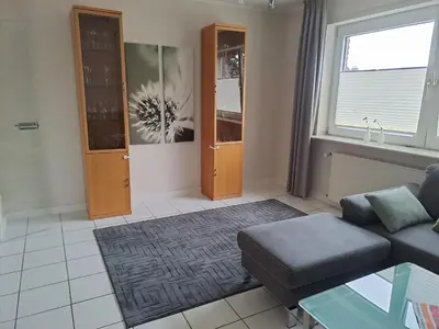 Ein Sitzbereich in der Unterkunft FeWo21 Ferienwohnung im schönen Münsterland
