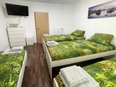 Ein Bett oder Betten in einem Zimmer der Unterkunft Central and Practical Apartment in Essen