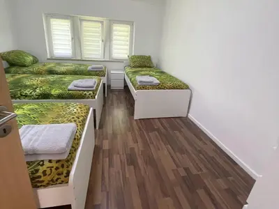 Ein Bett oder Betten in einem Zimmer der Unterkunft Central and Practical Apartment in Essen