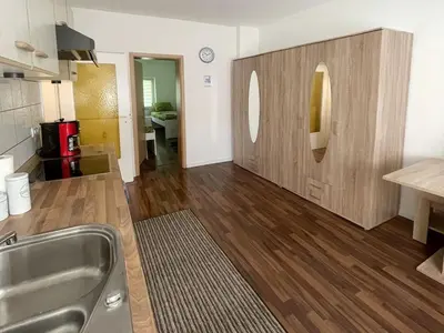 Küche/Küchenzeile in der Unterkunft Central and Practical Apartment in Essen