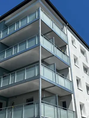 Das Gebäude in dem sich die Ferienwohnung befindet