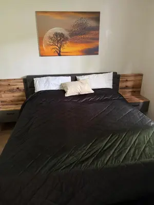 Ein Bett oder Betten in einem Zimmer der Unterkunft Modernes Apartment, Zentral Essen, Top Ausstattung
