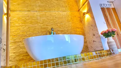 Ein Badezimmer in der Unterkunft AMORE 66 bei Greta