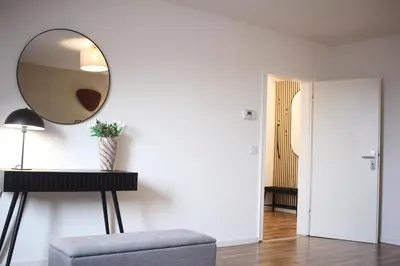 Grundriss der Unterkunft 3-Zimmer-Apartment I 2 Min bis Hbf I Smart TV I WiFi I modern