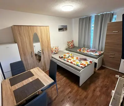 Ein Bett oder Betten in einem Zimmer der Unterkunft Apartment in Bochum