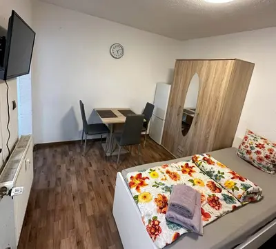 Ein Bett oder Betten in einem Zimmer der Unterkunft Apartment in Bochum