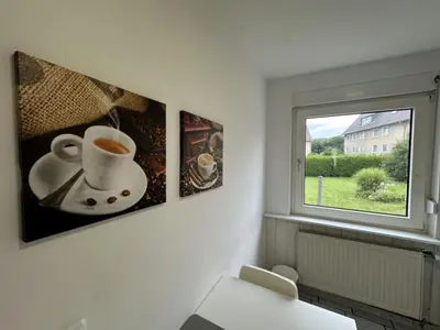 Kaffee-/Teezubehör in der Unterkunft Work and Sleep Hagen 6 Pers Komfortwohnung für Gruppen H6