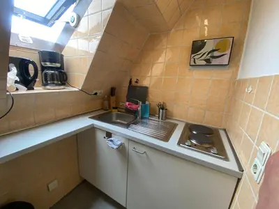 Küche/Küchenzeile in der Unterkunft Work and Sleep Dortmund 3 Pers Gemütlich und zentral D3