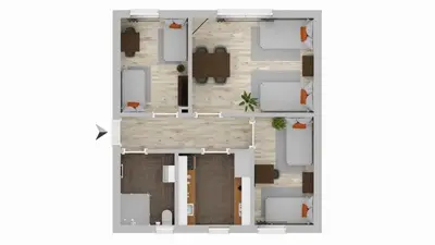 Grundriss der Unterkunft Nice Apartment Marl