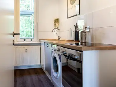 Küche/Küchenzeile in der Unterkunft Nice Apartment Marl