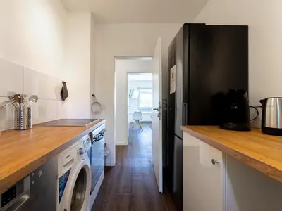 Küche/Küchenzeile in der Unterkunft Nice Apartment Marl
