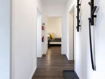 Ein Bett oder Betten in einem Zimmer der Unterkunft Nice Apartment Marl