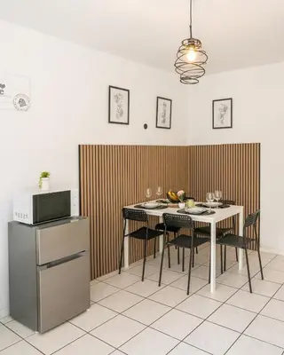 Küche/Küchenzeile in der Unterkunft Stilvolles Apartment im Bochumer Stadtkern