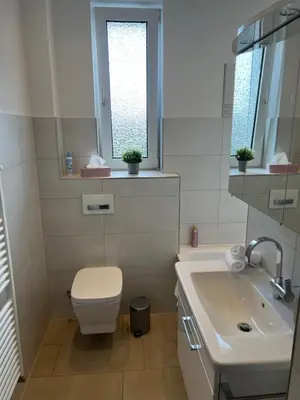 Ein Badezimmer in der Unterkunft Ruhrperle Apartment 3 Essen