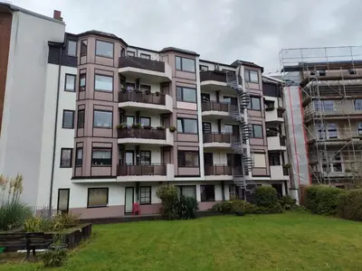 Das Gebäude in dem sich die Ferienwohnung befindet
