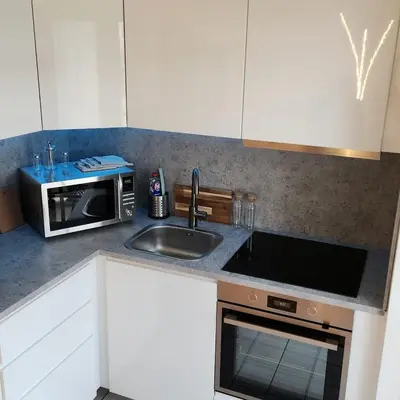 Küche/Küchenzeile in der Unterkunft Wohnung in Düsseldorf