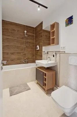 Ein Badezimmer in der Unterkunft Schönes City Apartment Wuppertal