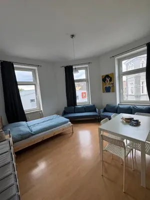 Ein Sitzbereich in der Unterkunft Kings Appartement