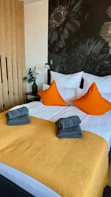 Ein Bett oder Betten in einem Zimmer der Unterkunft Bostel 96 - Apartment, Altstadt, Aufzug
