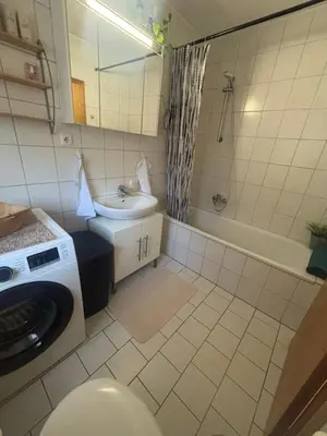 Ein Badezimmer in der Unterkunft Fewo trallafitti