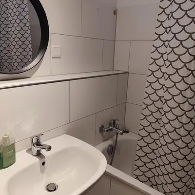 Ein Badezimmer in der Unterkunft Monteurwohnung Ferienwohnung Duisburg Grenze Düsseldorf