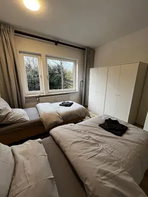 Ein Bett oder Betten in einem Zimmer der Unterkunft Work & Sleep Apartment - Duisburg, Am Gottesacker