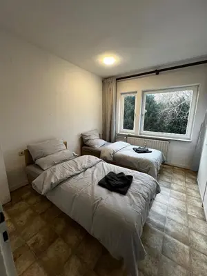 Ein Bett oder Betten in einem Zimmer der Unterkunft Work & Sleep Apartment - Duisburg, Am Gottesacker