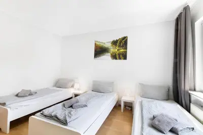 Ein Bett oder Betten in einem Zimmer der Unterkunft Bella Apartment In Essen