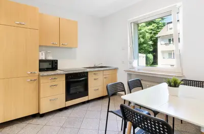 Küche/Küchenzeile in der Unterkunft Bella Apartment In Essen
