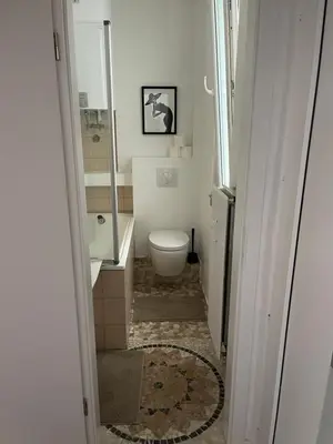 Ein Badezimmer in der Unterkunft C3 Wohnung für Monteure und Arbeiter in Schwerte