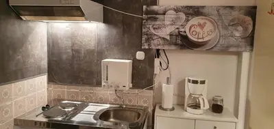 Küche/Küchenzeile in der Unterkunft Apartment mit eigenem Eingang im Zentrum von Selm