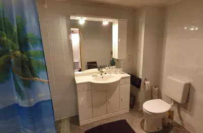 Ein Badezimmer in der Unterkunft Apartment mit eigenem Eingang im Zentrum von Selm