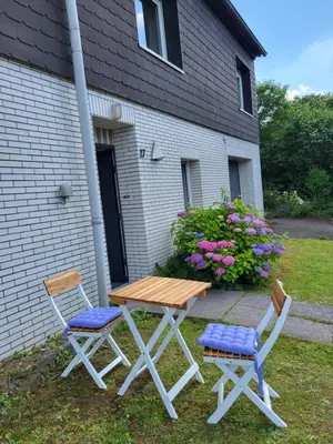 Ein Garten an der Unterkunft Ferienwohnung Muttental
