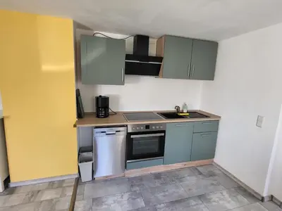 Küche/Küchenzeile in der Unterkunft Ferienwohnung Muttental