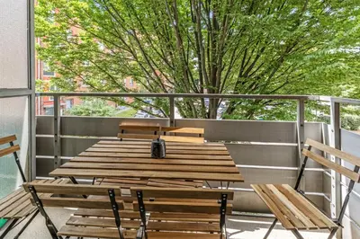 Ein Balkon oder eine Terrasse in der Unterkunft 3 BR Apartment Herne