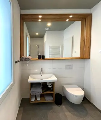 Ein Badezimmer in der Unterkunft klein & fein Gästehaus