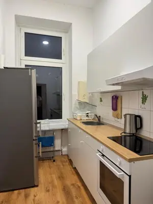 Küche/Küchenzeile in der Unterkunft Royal Appartement Ferien Monteursunterkunft