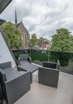 Ein Sitzbereich in der Unterkunft Urbanes Wohnen in der Gartenstraße