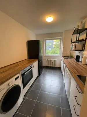 Küche/Küchenzeile in der Unterkunft Gemütliches Apartment in Wuppertal Ronsdorf mit Balkon