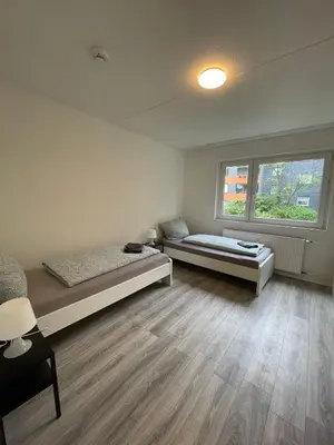 Ein Sitzbereich in der Unterkunft Gemütliches Apartment in Wuppertal Ronsdorf mit Balkon
