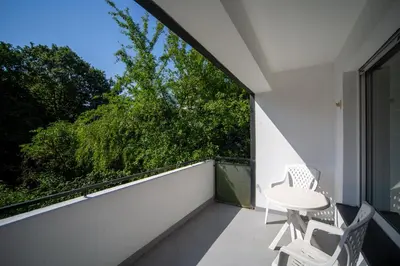Ein Balkon oder eine Terrasse in der Unterkunft cruwzo Home Wuppertal- Komfort trifft Stil