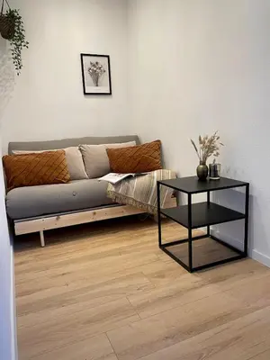 Ein Sitzbereich in der Unterkunft Apartment Luise