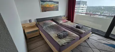 Ein Sitzbereich in der Unterkunft Let's RelaxX 2-Rooms Free Parking